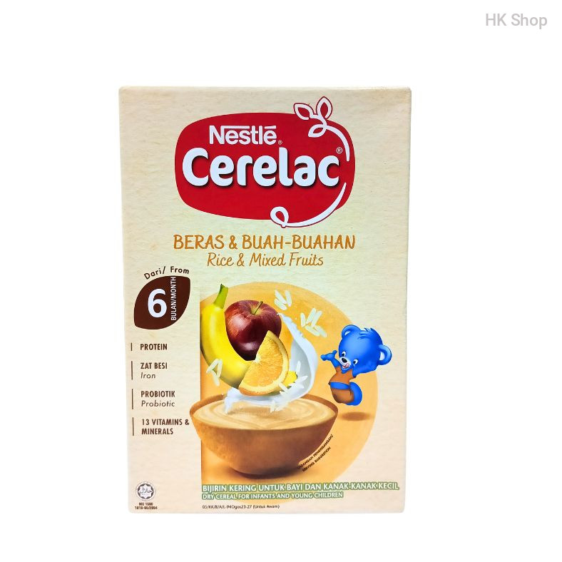Nestlé-nestle Cerelac Rice & Mixed Fruits Baby Cereal - From 6 Months (250g)