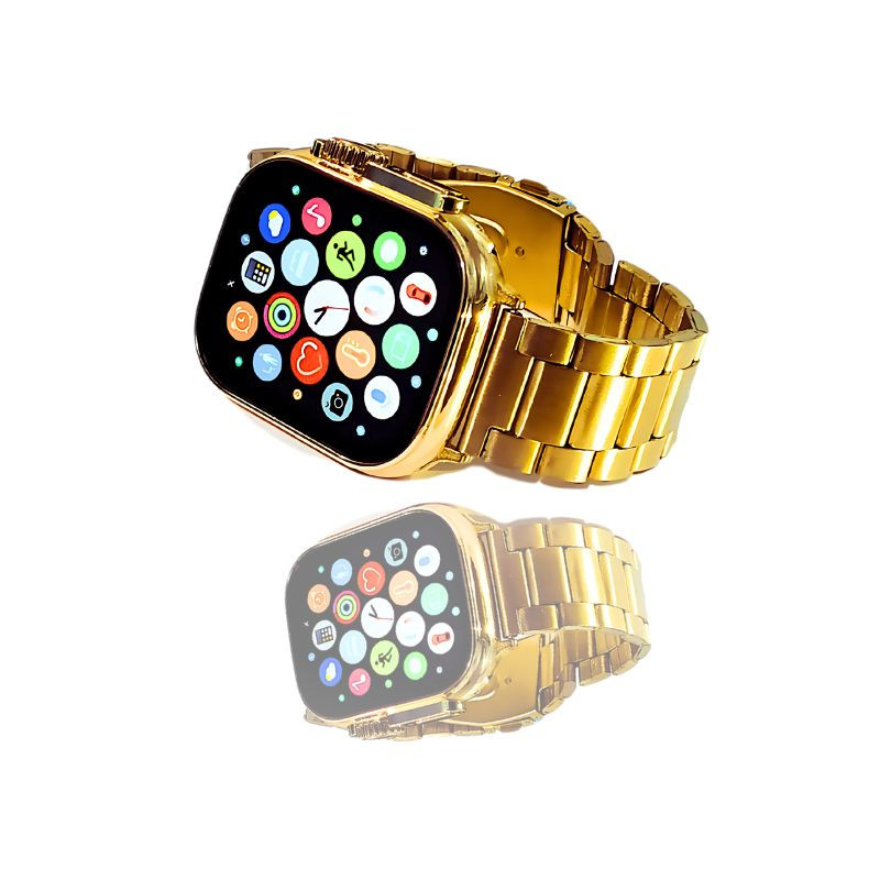 Hk9 Ultra – Golden Edition – Big 2.2 Infinite Display Wireless Smart Watch