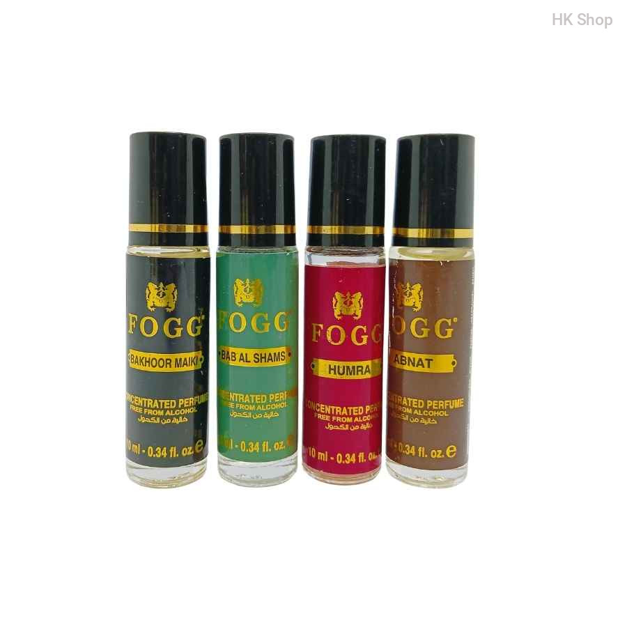 FOGG Premium Attar - Fresh & Spicy Fragrance (4 Variants) | Alcohol-Free | 10ml (0.34 fl.oz)