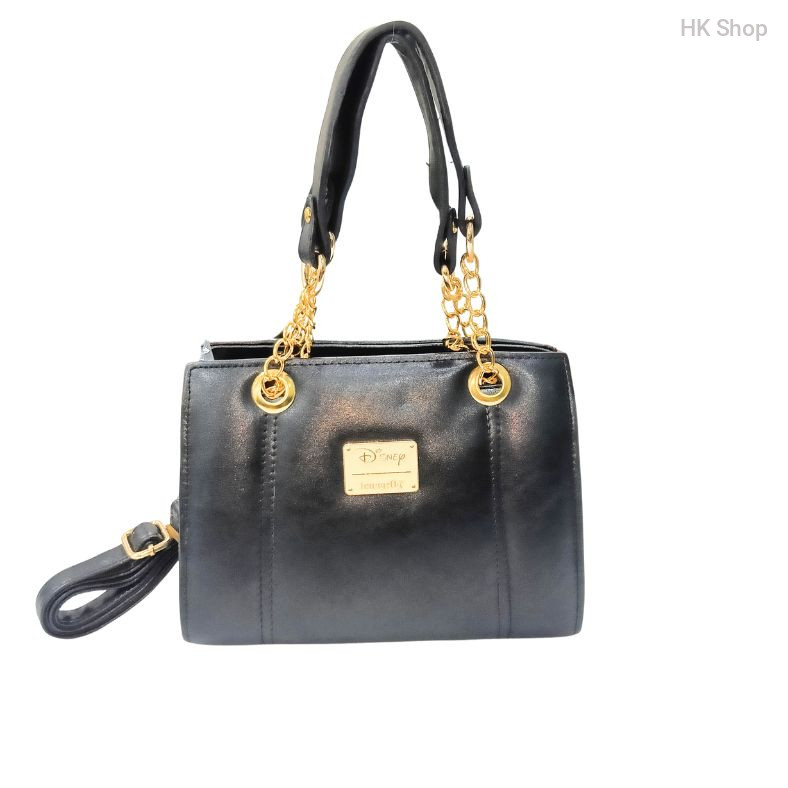 2025 Stylish Artificial Leather Shoulder Bag with Gold Chain Strap