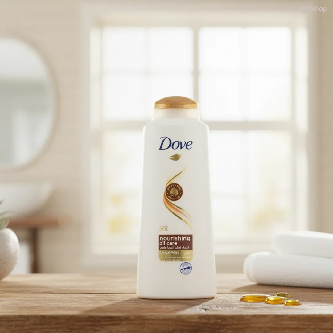 Dove Nourishing Oil Care Shampoo for Dry & Frizzy Hair – Bio-Restore Formula, 350ml