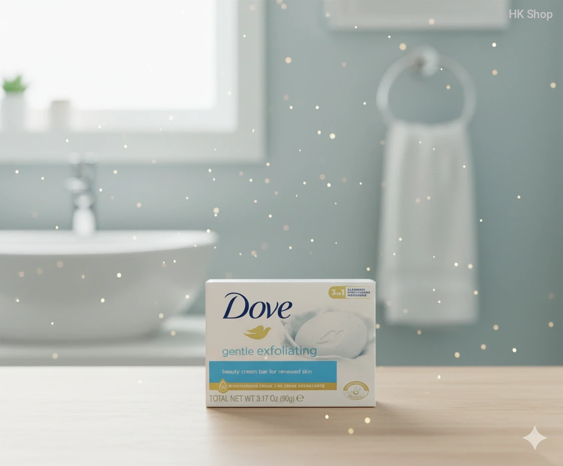 Dove Gentle Exfoliating Beauty Cream Bar Soap 90g – Moisturizing & Deep Cleansing for Smooth, Radiant Skin