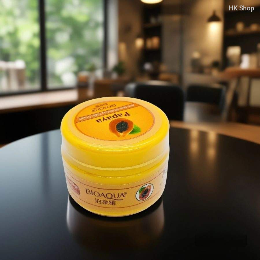 BIOAQUA Papaya Whitening Night Cream - Anti-Spot, Brightening & Repairing | Overnight Skin Care