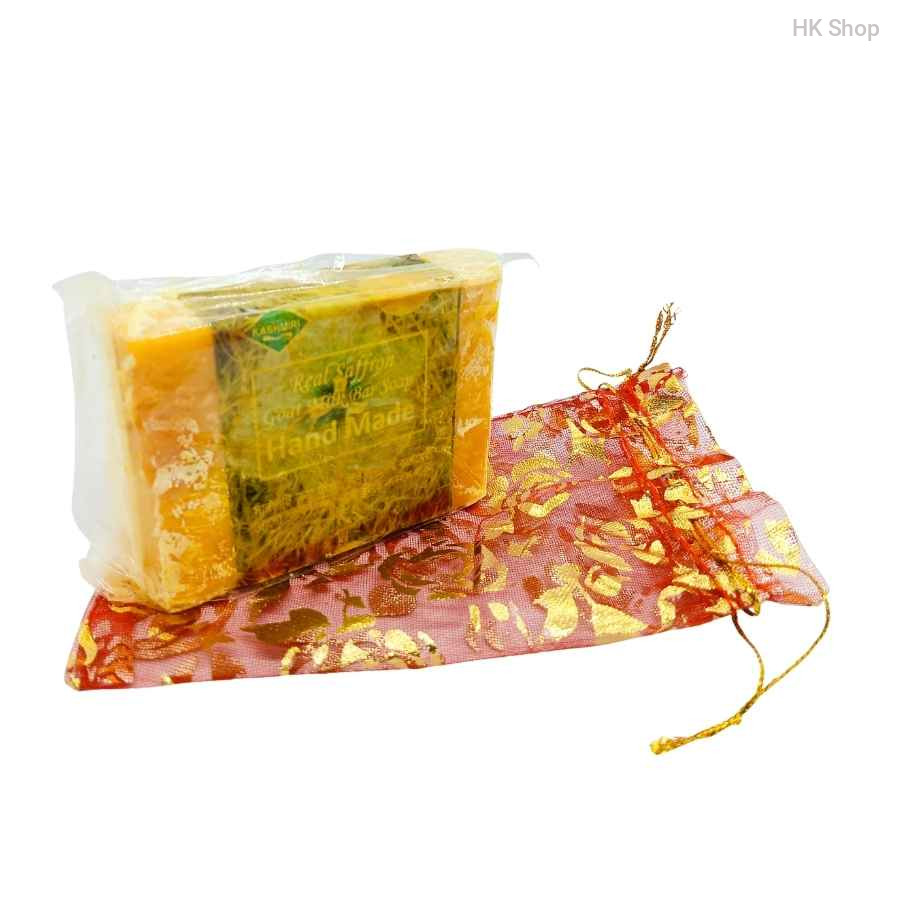 KASHMIRI Real Saffron Soap | Goat Milk Bar Soap | Hand Made whitening soap