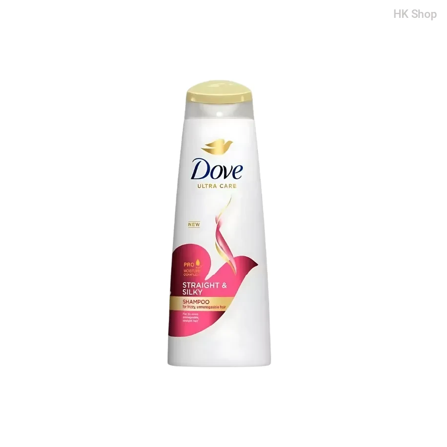 Dove Ultra Care Straight & Silky Shampoo for Frizz-Free, Smooth Hair - Pro-Moisture Complex for Nourishment & Shine