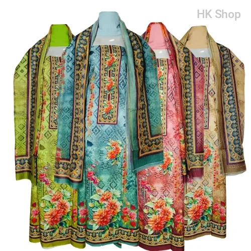 Cotton Floral Embroidered Salwar Kameez Set – এখনই স্টাইলিশ লুক পেতে চান? Try this!