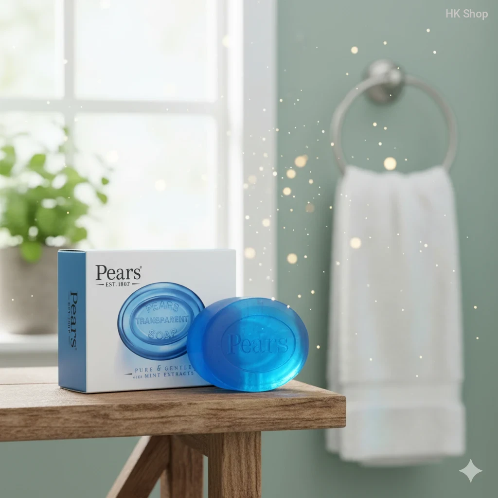 Buy Pears Transparent Soap 125g – Pure & Gentle Bar with Mint Extracts | Best Soap for Sensitive Skin