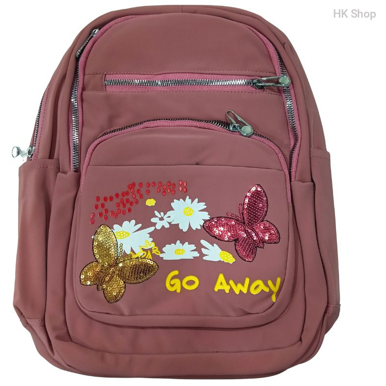 Butterfly Design Backpack bag with Floral Patterns for school boys and girls