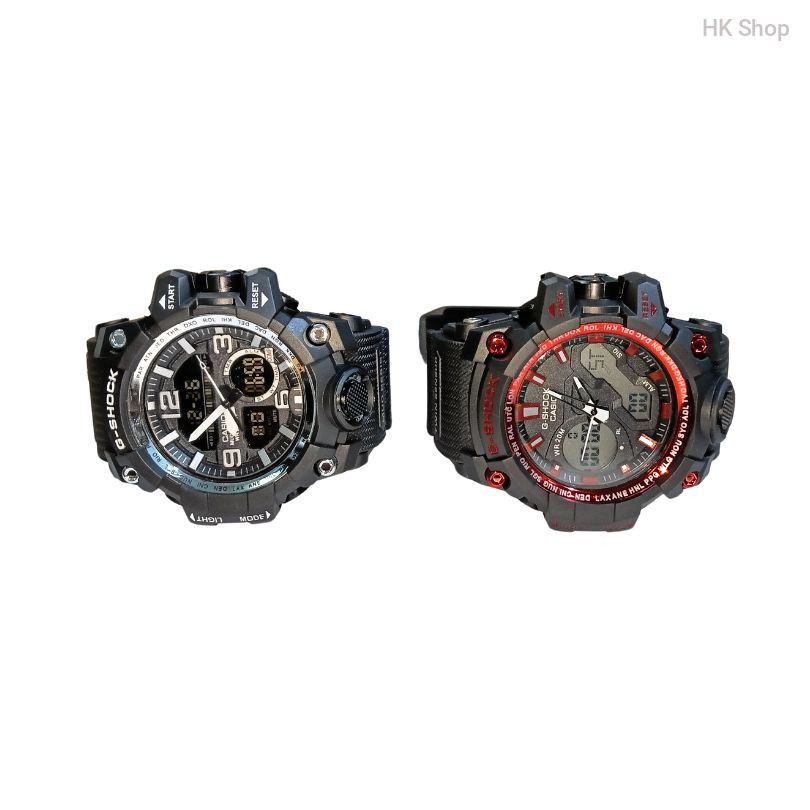 G Shock Men's Dual Time Sports Watch – Shockproof, Waterproof, LED Light