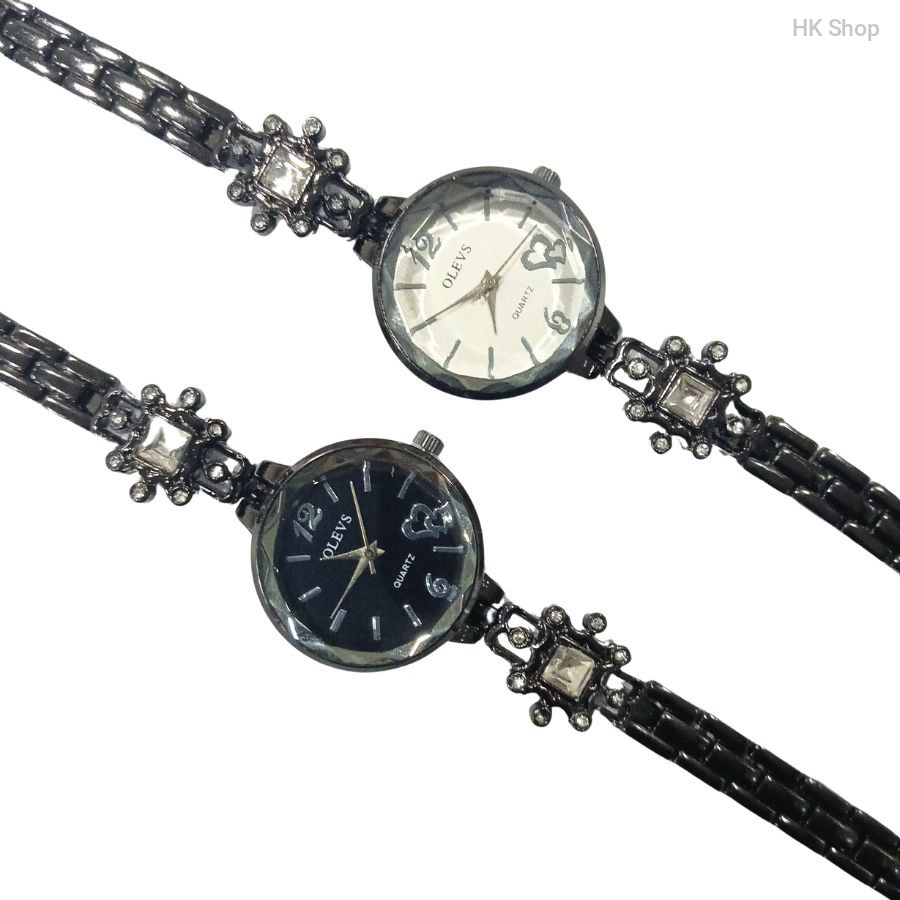 Black  and white Olevs bracelet Watch for Women 2025 best choice.office