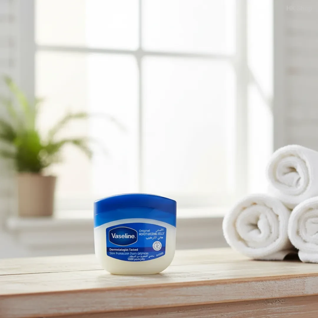 Vaseline Original Moisturizing Jelly 100ml – Pure Petroleum Skin Protectant for Dry Skin