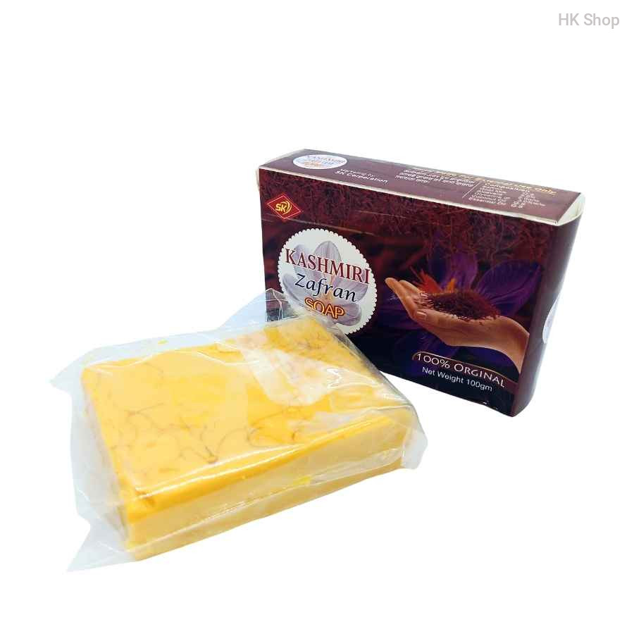 Kashmiri Zafran (Saffron) & Goat Milk Soap – 100% Original Brightening & Moisturizing Bar